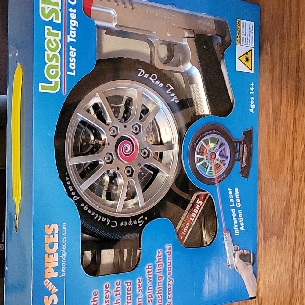 Laser shot laser target game